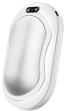 Rechargeable Hand Warmer, Portable USB Hand Warmer Power Bank Electronic Pocket Heater with 3 Heat Settings for Men Women