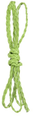 Rebower Lanière Tressée Plate en Cuir 5mm Cordon Tressé 1m Vert Prairie | Bande De Cuir, Pour Fabrication De Bijoux Colliers Bracelets Ceinture, 3.3ft