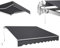 Toldo de brazo articulado, 4 x 3 m, protección solar, toldo para balcón y terraza, resistente al agua, marco de aluminio, toldo de altura ajustable con manivela para una sombra óptima