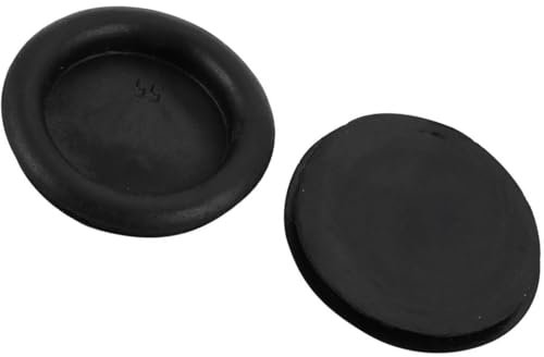TA-VIGOR Gummidichtungen, 55 mm, schwarze Gummidichtungen, elektrische Löcher, Kabeldichtungen, Schutz für Drähte, Stecker, Kabel, Löcher, Auto, Boot, Pumpe, Sanitär, Kabelverdrahtung, 2 Stück