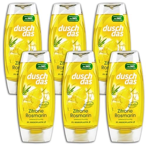 Confezione da 6 gel doccia doccia limone e rosmarino, 6 x 225 ml