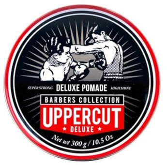 Uppercut Deluxe, Maxi Deluxe Pomade, hoher Glanz und starker Halt für Männer, Pomade Herren, Pomade Wasserbasiert zur Klassischer Looks, 300g