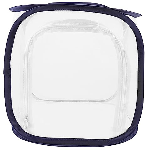 DIKACA Großer Monarch Inkubator Zusammenklappbarer Insektenkäfig Transparentes Terrarium Für Schmetterlinge Atmungsaktives Gewächshaus Für Schulprojekte Beobachtung