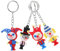 OUNONA 4 Stück Clown Schlüsselanhänger Robuster Taschenanhänger Lustiger Rucksack Dekorationsschlüsselbund Süßer Party Favor Leicht und Kompakt