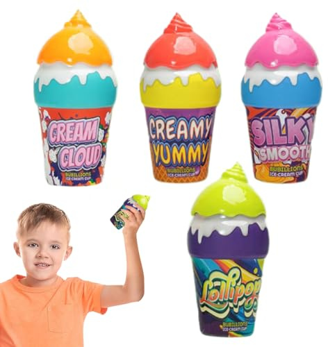Blasen für Kinder, Packung mit 4 Flaschen Blasenlösung | Interaktive pädagogische Aktivitäten im Sommer, sensorisches Spielzeug für Kinder, geeignet für, Reisen, Garten