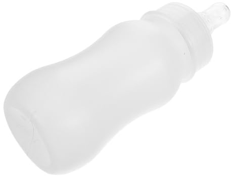 TOGEVAL Ziegenmilch Flasche mit Sauger 120ml Kunststoff Fütterungsflasche für Kleintiere Lämmer Kälber Haustierpflege