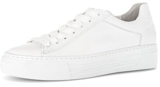 Gabor Damen Low-Top Sneaker, Frauen Sneaker,Moderate Mehrweite (G),Weiss (50),39 EU / 6 UK