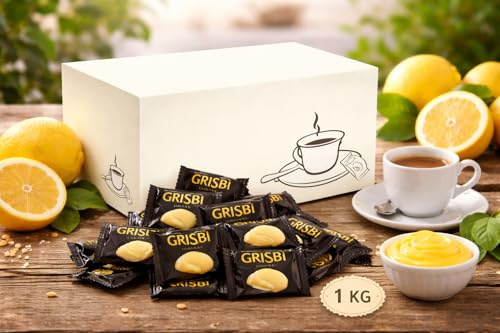 Mini Biscotti Ripieni Al Limone 1 Kg Circa 200 Pezzi Incartati Singolarmente Snack Dolce Con Crema Agrumata Ideale Per Colazione Merenda Ufficio Bar E Buffet