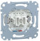 Schneider Electric Merten Taster-Schalter-Einsatz zum Einbau von Schalter und Steckdose, 1-polig, Unterputz, 10A, AC 250V, Steckklemmen, Artikelnummer MEG3156-0000