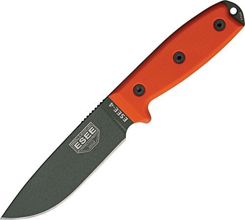 ESEE, Outdoormesser, Klingenlänge: 11.43 cm, Model 4 Plain Edge