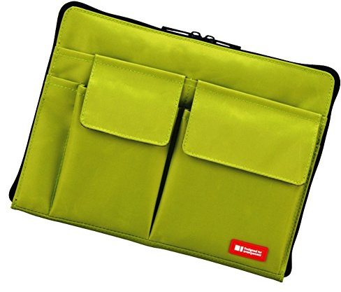 Lihit LAB Laptoptasche mit Aufbewahrungstaschen (Bag-in-Bag), 17,1 x 24,8 cm, Gelbgrün (A7553-6)
