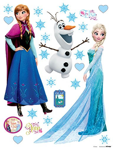 Wand Sticker Frozen DK1797, Polymerfilm, 65 x 0,02 x 85 cm, mehrfarbig