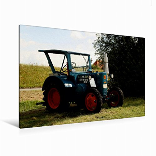 Premium Textil-Leinwand 120 x 80 cm Querformat Premium Textil-Leinwand 120 cm x 80 cm quer Historische Traktoren | Wandbild, HD-Bild auf Keilrahmen, Wanddekoration, Kunstdruck von Anja Bagunk