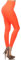 NeonNation Nahtlose bunte Gamaschen oder Sporthosenstrumpfpartysockenqualität für Damen Einheitsgröße Neon orange