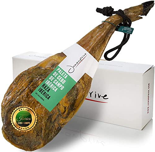 Jambon Pata Negra Ibérique (épaule) Nourri en Pâturages 4 - 4.5 Kg - Jamón Ibérico Espagnol Cebo Campo