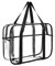 ONEGenug Transparent Kulturbeutel Durchsichtige Tragetasche Reisetaschen PVC Kulturtasche Reise Organizer Tasche wasserdichte Wickeltasche Reise Handtasche Mommy Tasche 36cm*15cm*28cm