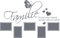 GRAZDesign Wandtattoo Bilderrahmen Fotowand selbst Gestalten Wand-Spruch Familie (90x57cm // 071 grau)