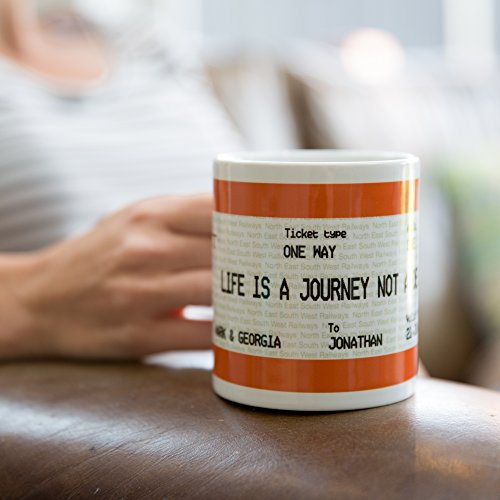 Personlised Graduation Train Ticket Mug | Ideal Graduation Gift