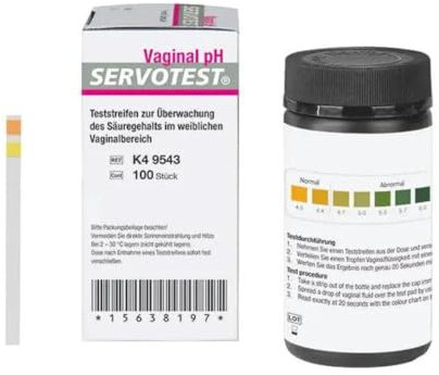 100x Servotest® qualitäts pH Indikatorstreifen, pH Teststreifen, vielseitig anwendbar, pH Parameter 4.0 bis 7.0
