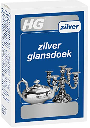 HG Silver Gloss Cloth, Professional Silver Polishing Cloth for Jewelry & Ornaments, Specially Impregnated, Cleans & Restores Gently Shine – 30 x 30 cm