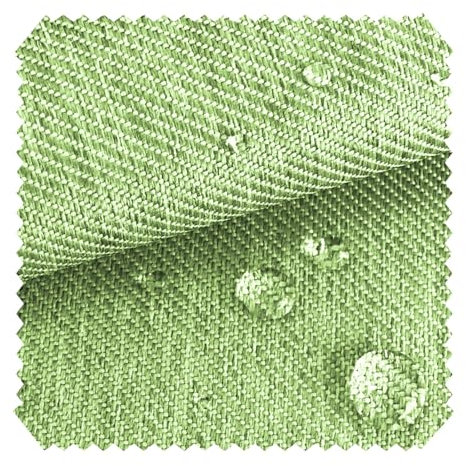 NOVELY® Oxford 350D Outdoor-Stoff im Leinen-Look - Mélange Polsterstoff - Wasserabweisende Meterware 1lfm (24 Hellgrün)