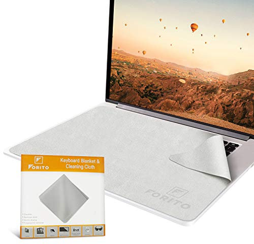 F FORITO Microfiber Liner Cleaning Cloth 13 with Screen Keyboard Imprint Protection, Laptop Keyboard Protector Compatible with MacBook Pro 13 and MacBook Air 13