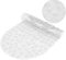 Vannokor Bathtub Mat 27x14 Inch, Oval, Clear Vinyl, 167 Suction Cups, Machine Washable