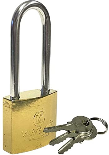 32/38 /50mm Heavy Duty Padlock Long Steel Shackle Security Lock Outdoor Safety (50mm)