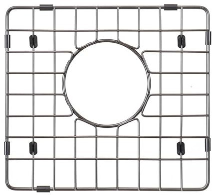 STARSTAR Spülbeckenschutz, mattschwarz, 304 Edelstahl, Küchenspüle, Untergitter, Rack (11,5 cm Länge x 10,5 Breite)