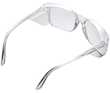 Anti-Staub-Schutzbrille, Kratzfeste Schutzbrille, Klar PC Schutzbrille für Damen Herren Innen- oder Außenbereich