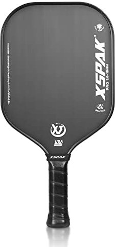 XS XSPAK Pickleball-Paddel aus Kohlefaser – Tournament Edition – Weltmeister Surface Technology Options Pickleball-Schläger – USAPA Polypropylen-Waben-Paddel mit gepolstertem Komfortgriff