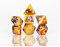 Sirius Dice SDZ000908 Amethyst-Geodenwürfel, 7 Stück
