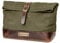 DRAKENSBERG Großer Kulturbeutel 'Otis' aus gewachstem Canvas, Leder, wasserabweisend, erweiterbar, Roll-Top-Design, bis 8L - Wald-Grün, DR00636