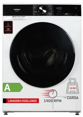 Corberó - Lavadora Carga Frontal | CLM12VIN | 12 Kg | 1400 Rpm Inverter | 14 Programas | Antialérgico y Vapor | Inicio Diferido | Lavado Rápido | Limpieza Tambor | Blanco