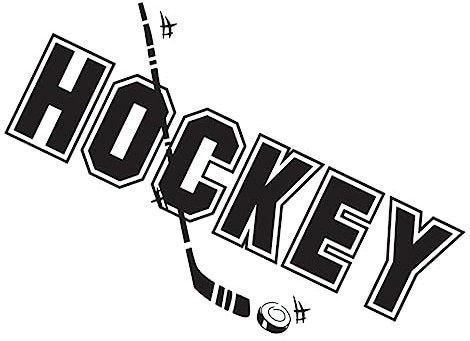 TOYANDONA Sport Wandsticker 1stk Eishockey Hockey-wandtattoo Hockey Wandtattoo Hintergrund Kind Entfernbar Wandaufkleber PVC Wandtattoo