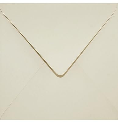 Netuno 100x Briefumschlag quadratisch Beige 153 x 153 mm 115g Sirio Color Sabbia Umschlag Creme quadratisch farbiger Briefumschlag schön elegant für Einladungen Hochzeit Geburtstag Weihnachten