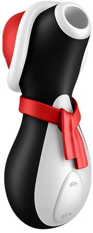 Satisfyer Penguin Holiday Edition | 12,5 cm | Air Pulse Technology | 11 verschiedene Intensitäten | Wiederaufladbarer Akku | Waterproof (IPX7) | Hautfreundliches Silikon