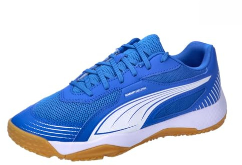 Puma Unisex Youth SOLARFLASH III JR Indoor Court Shoe, Puma Team Royal-Puma White, 36 EU
