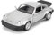 imtfzct 1/36 Porsche 911 Trubo Alu-Modellauto, Spielzeugauto mit Einfahrfunktion, Modellspielzeug zum Sammeln und Dekorieren, Auto-Geschenke für Jungen und Mädchen (silbrig)
