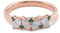 Vintage Ringe Damen, Fingerring 58 14 Karat Roségold Moissanit Ovalschliff Weiß Personalisiert Für Valentinstag Promise Ring For Women