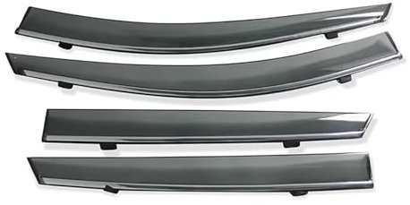 ZGXNE Windabweiser für Audi Q5 80A 2018-2024,Autofenster Regenschutz,Regenabweiser,Integrierte Deflektoren,Fensterblende mit Edelstahlstreifen