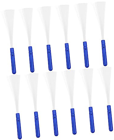 BESPORTBLE 12 Piezas De Fibra Óptica Flash Palo De Fibra Óptica Barras Luminosas LED Para Fiesta Varita LED De Plástico Barras Luminosas LED Fiesta Barras Luminosas Fiesta Prop