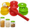 Pompa per vuoto portatile, Set sigillante per pompa manuale, Kit sigillante per conservazione alimenti, Sigillatrice sottovuoto per barattoli con pompa manuale, Kit sigillante per barattoli