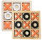 QTTRPCU 2 Stücke Tic Tac Toe Extreme, Tic Tac Toe Für Kinder Und Erwachsene Holzspiel, Tragbares Brett 14 X 14 cm Reisespiel