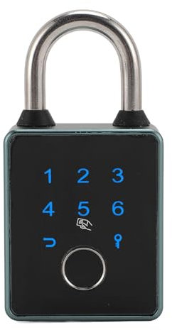 Candado de Huella Digital con Copia de Seguridad de Clave, Compatible con Tarjeta IC, Contraseña, Cerradura de Combinación Electrónica Inteligente sin Llave Controlada por