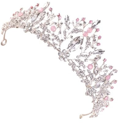 CRILSTYLEO Braut Krone Aus Kristalllegierung Modischer Damen Kopfschmuck Glitzerndes Haar Hochzeitshaarschmuck Für Anlässe