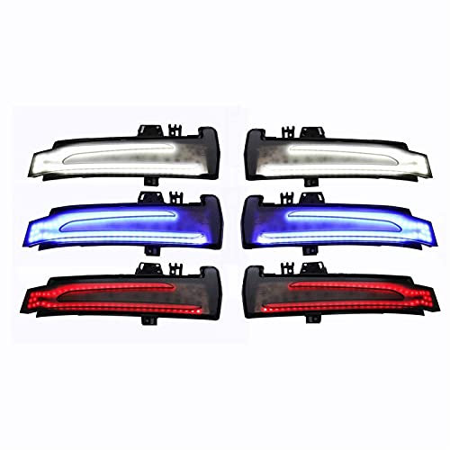 Spiegelblinker Dynamische,Dynamische Blinker Paar Dynamik Rückspiegel Light Blinker Lights Passend Für Mercedes-Benz W221 W212 W204 W176 W246 X156 C204 C117 X117(Amber Red)