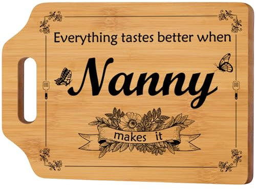 Nanny Gifts, Nanny Birthday Best Gifts from Grandchildren, Nanny Handmade Cutting Board, Birthday, Mother's Day Gifts for Nanny, Best Gifts for Nanny, Kitchen Gifts for Nanny