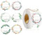 Etichette Adesive per Marmellate,500 pcs Rotonde 5cm Etiquetas Spezie Italiane e Freezer Motivo Floreale Scrivibile,Autoadesivi Riutilizzabili per Barattoli, Bottiglie e Cucina Etichette Decorativa