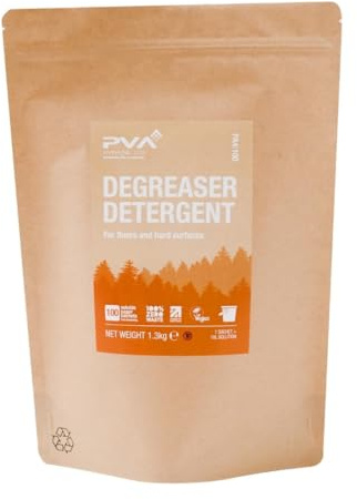 PVA Hygiene Water Soluble Paper Sachets for Buckets Degreaser (Pack 60) | Pre-measured paper dose dissolves completely to prevent chemical waste during heavy-duty commercial kitchen cleanups.